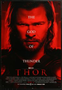 2r883 THOR advance DS 1sh 2011 cool image of Chris Hemsworth in the title role!