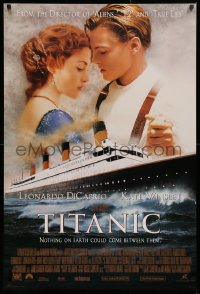 2r893 TITANIC style B revised int'l DS 1sh 1997 star-crossed Leonardo DiCaprio, Kate Winslet, directed by James Cameron!