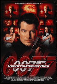 2r896 TOMORROW NEVER DIES 1sh 1997 Pierce Brosnan as Bond, Michelle Yeoh, sexy Teri Hatcher!