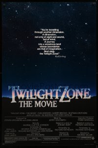 2r916 TWILIGHT ZONE 1sh 1983 Rod Serling TV series, Spielberg, Alvin art, no border design!
