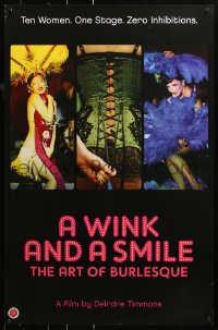 2r968 WINK & A SMILE 26x39 1sh 2008 Deidre Allen Timmons, burlesque, great colorful images!
