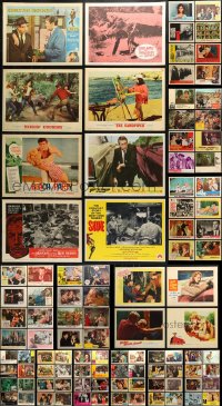 2s084 LOT OF 108 1960S LOBBY CARDS 1960s great scenes from a variety of different movies!