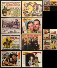 2s094 LOT OF 19 ZANE GREY LOBBY CARDS & REPRO LOBBY CARDS 2000s Tom Mix, Randolph Scott & more!