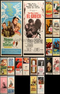 2s359 LOT OF 20 UNFOLDED INSERTS 1950s-1970s great images from a variety of different movies!