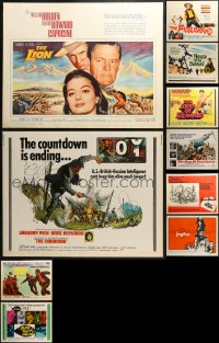 2s417 LOT OF 10 UNFOLDED HALF-SHEETS 1960s great images from a variety of different movies!