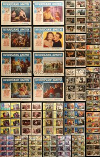 2s074 LOT OF 320 LOBBY CARDS 1950s complete sets from a variety of different movies!