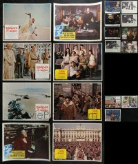 2s095 LOT OF 19 LOBBY CARDS 1960s-1970s incomplete sets from a variety of different movies!