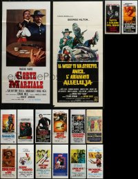 2s264 LOT OF 20 FORMERLY FOLDED ITALIAN LOCANDINAS 1950s-1970s a variety of movie images!