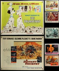 2s421 LOT OF 7 MOSTLY UNFOLDED HALF-SHEETS 1950s-1960s great images from a variety of movies!