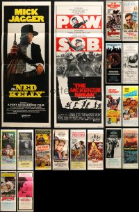 2s364 LOT OF 18 FORMERLY FOLDED INSERTS 1960s-1970s great images from a variety of movies!