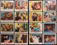 2s093 LOT OF 21 LOBBY CARDS 1950s incomplete sets from a variety of different movies!