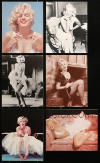 2s148 LOT OF 6 MARILYN MONROE 8X10 POSTCARDS 1990s-2000s classic portraits of the movie legend!