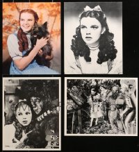 2s146 LOT OF 4 WIZARD OF OZ 8X10 POSTCARDS 1980s-2000s great images of Judy Garland & co-stars!