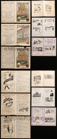 2s140 LOT OF 5 SILENT MOVIE LOCAL THEATER HERALDS 1920s-1930s ads for a variety of movies!