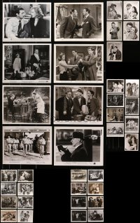2s209 LOT OF 37 1940S 8X10 STILLS 1940s great scenes from a variety of different movies!