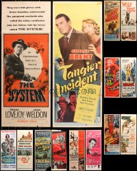 2s371 LOT OF 14 FORMERLY FOLDED INSERTS 1950s-1960s great images from a variety of movies!