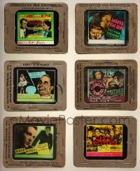 2s155 LOT OF 11 GLASS SLIDES 1930s great images from a variety of different movies!