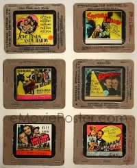 2s154 LOT OF 12 GLASS SLIDES 1930s great images from a variety of different movies!