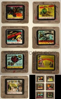 2s153 LOT OF 13 GLASS SLIDES 1930s great images from a variety of different movies!