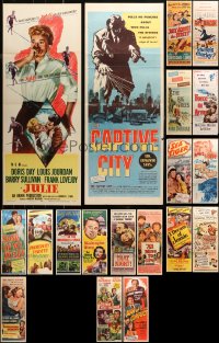 2s362 LOT OF 19 FORMERLY FOLDED INSERTS 1950s great images from a variety of movies!