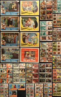 2s081 LOT OF 171 LOBBY CARDS 1940s-1960s complete & incomplete sets from a variety of movies!