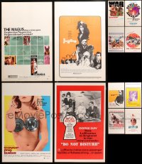 2s127 LOT OF 12 WINDOW CARDS 1960s-1970s great images from a variety of different movies!