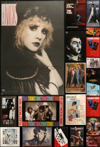2s296 LOT OF 30 UNFOLDED MISCELLANEOUS MUSIC OR SOUNDTRACK POSTERS 1980s a variety of musicians!