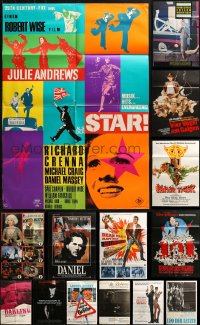 2s036 LOT OF 16 FOLDED GERMAN A1 POSTERS 1960s-1980s great images from a variety of movies!