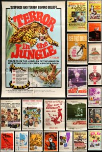 2s057 LOT OF 26 FOLDED 1960S ONE-SHEETS 1960s great images from a variety of different movies!