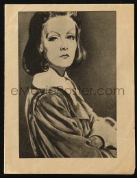 2t037 QUEEN CHRISTINA German herald 1934 different art of Greta Garbo, Rouben Mamoulian directed!
