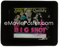2t230 BIG SHOT glass slide 1931 art of Eddie Quillan with Maureen O'Sullivan & pretty girls!