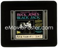 2t231 BLACK JACK style B glass slide 1927 pro poker player Buck Jones protecting Barbara Bennett!