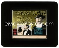 2t283 GREAT LOVER glass slide 1931 great images of Adolphe Menjoy & second billed Irene Dunne!