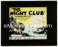 2t333 NIGHT CLUB glass slide 1925 ladies in swimsuits watch Raymond Griffith in tux in the ocean!