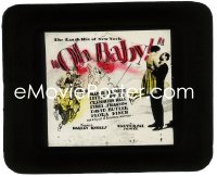 2t336 OH BABY glass slide 1926 Madge Kennedy, Little Billy, boxing comedy with great fight climax!