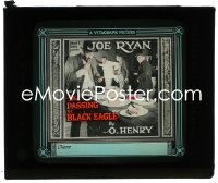 2t343 PASSING OF BLACK EAGLE glass slide 1920 Joe Ryan as a hobo in the O.Henry story, ultra rare!
