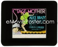2t390 STAGE MOTHER glass slide 1933 Alice Brady would rather act than take care of her daughter!