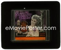 2t400 SWEET KITTY BELLAIRS glass slide 1930 smiling portrait of pretty Claudia Dell holding fan!
