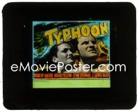 2t416 TYPHOON glass slide 1940 great c/u of South Seas beauty Dorothy Lamour & Robert Preston!