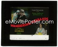 2t423 WANDERING HUSBANDS glass slide 1924 Lila Lee laying in bed & with James Kirkwood, rare!
