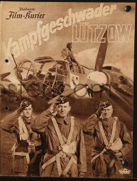 2t053 BATTLE SQUADRON LUTZOW Film Kurier German program 1941 Nazi anti-Polish WWII propaganda!