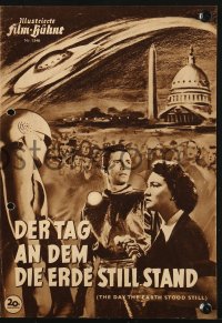 2t078 DAY THE EARTH STOOD STILL German program 1952 Michael Rennie, Neal, Gort, different images!