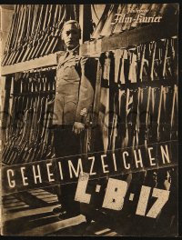 2t096 GEHEIMZEICHEN LB 17 German program 1938 Viktor Tourjansky, Willy Birgel, spy Hilde Weissner!