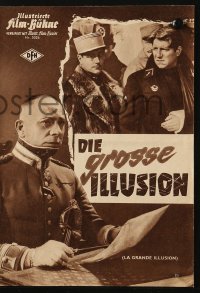 2t103 GRAND ILLUSION German program R1960s Jean Renoir anti-war classic, Erich von Stroheim
