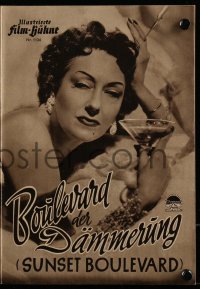 2t181 SUNSET BOULEVARD German program 1951 William Holden, Gloria Swanson, different!