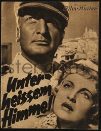 2t193 UNTER HEISSEM HIMMEL German program 1936 Hans Albers, Lotte Lang, Under a Hot Sky!