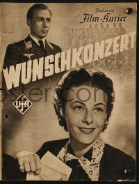 2t203 WUNSCHKONZERT German program 1940 Werner, Raddatz, directed by Eduard von Borsody, forbidden!