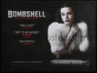 2y0202 BOMBSHELL: THE HEDY LAMARR STORY British quad 2018 great close-up of her wearing fur!