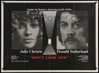 2y0204 DON'T LOOK NOW British quad 1974 Julie Christie, Donald Sutherland, directed by Nicolas Roeg