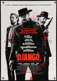 2y0035 DJANGO UNCHAINED advance Canadian 1sh 2012 Jamie Foxx, Christoph Waltz and DiCaprio!
